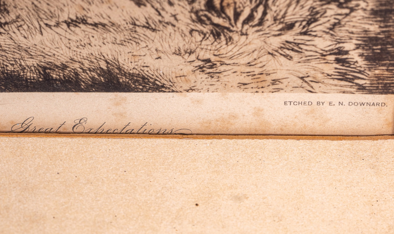 E. N. Downard Etching "Great Expectations" - 3