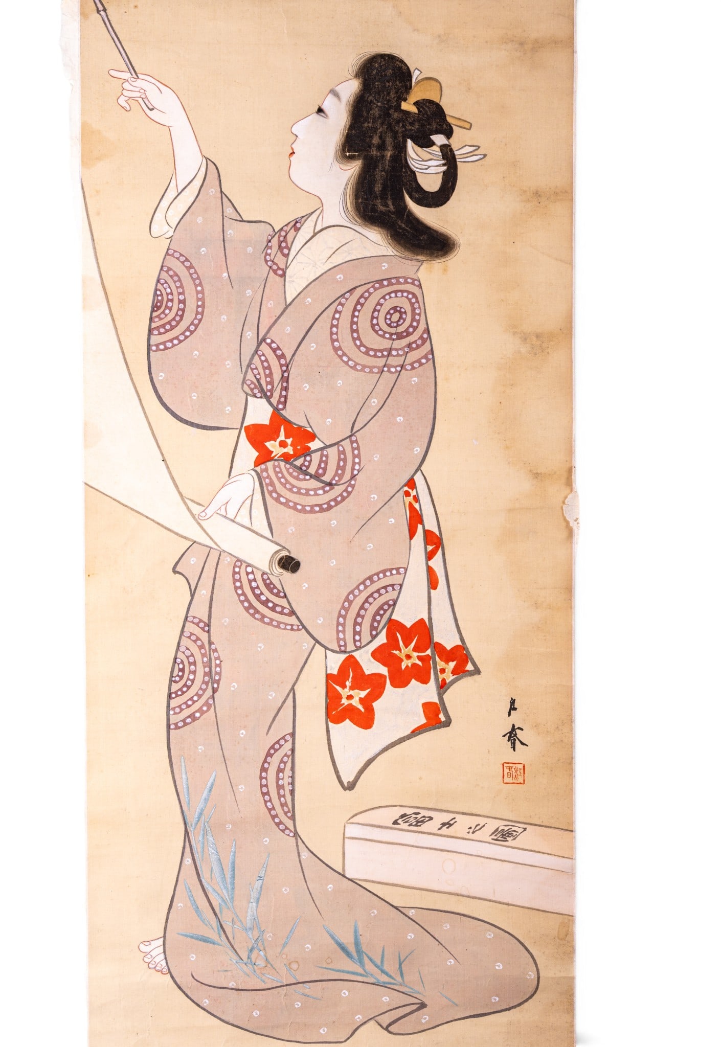 Chinese painted Hanging Scroll - 2