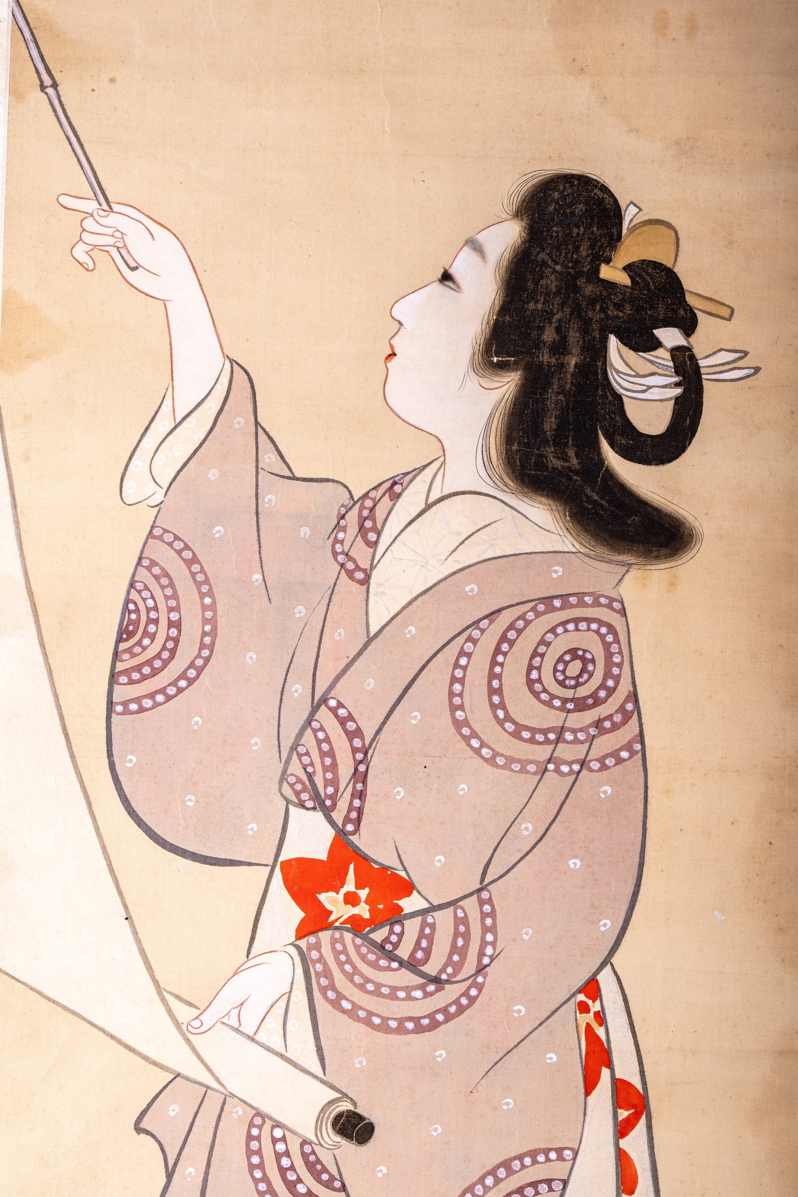 Chinese painted Hanging Scroll - 3