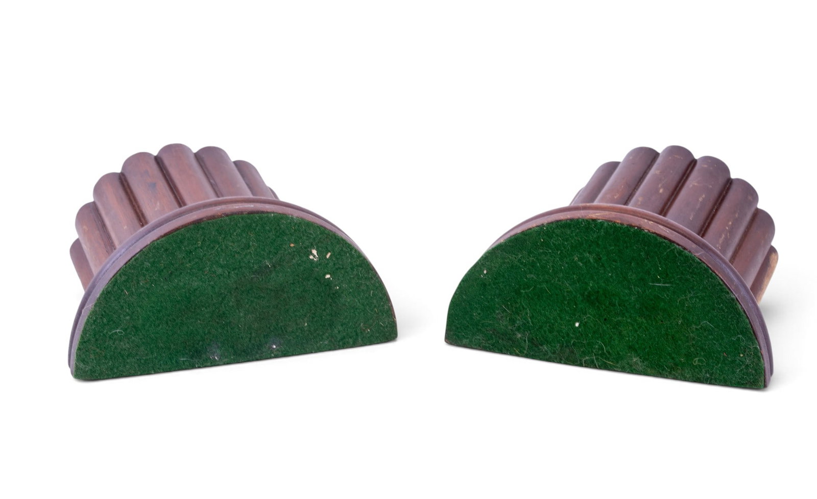 Carved Solid Wood Column Bookends - 7
