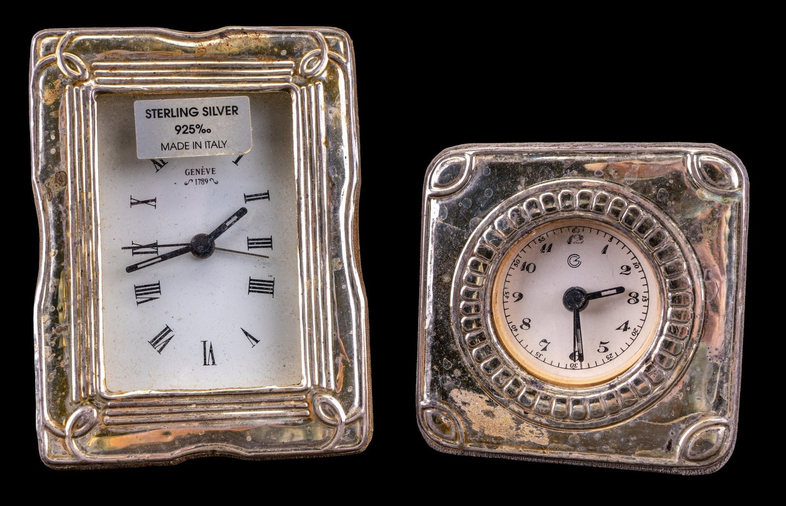 Sterling Silver Desk Clocks (2) (1 of 6)