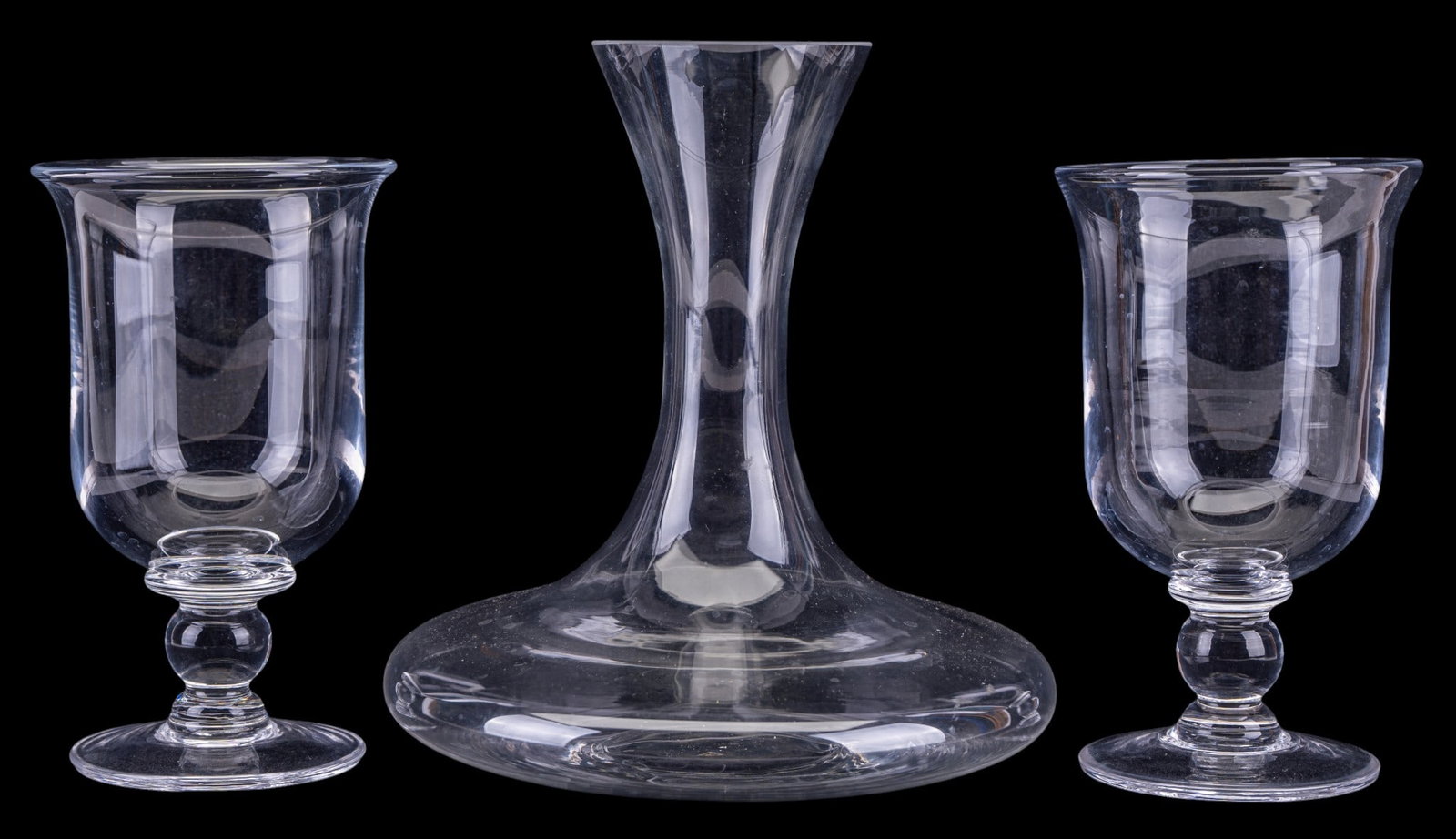 Simon Pearce Wine Decanter, 2 Hurricane Goblets (1 of 9)