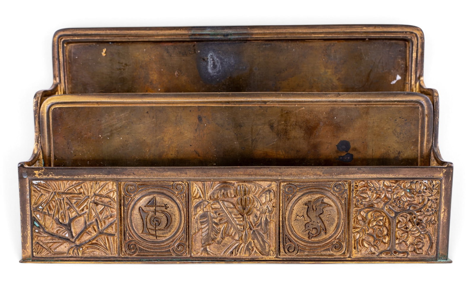 Tiffany Studios New York Bronze Letter Rack (1 of 10)