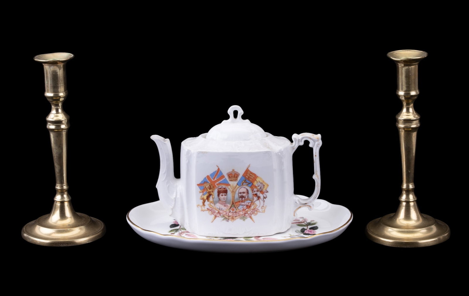 Candlesticks, Wedgwood Platter, Teapot (1 of 18)