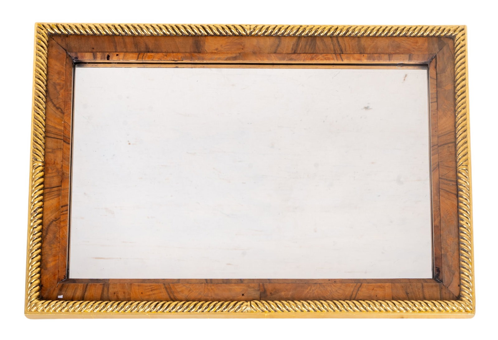Burlwood and Giltwood Framed Wall Mirror (1 of 4)