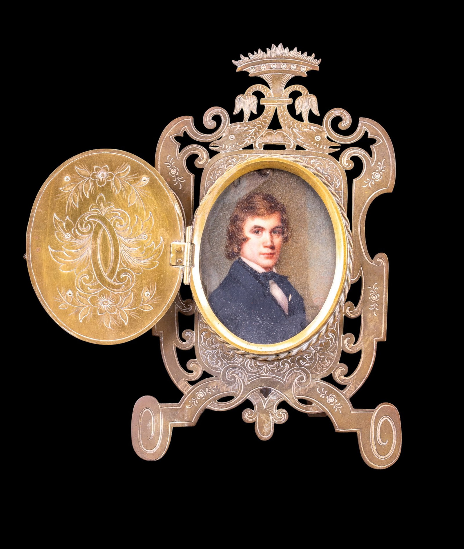 Anton Boehm (19th C) W/C in Elaborate Frame (1 of 8)