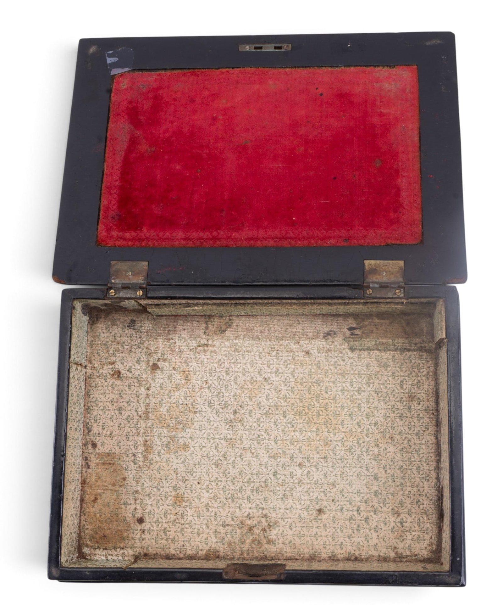 19th C Continental Lacquerware Boxes, One w/ MOP - 6