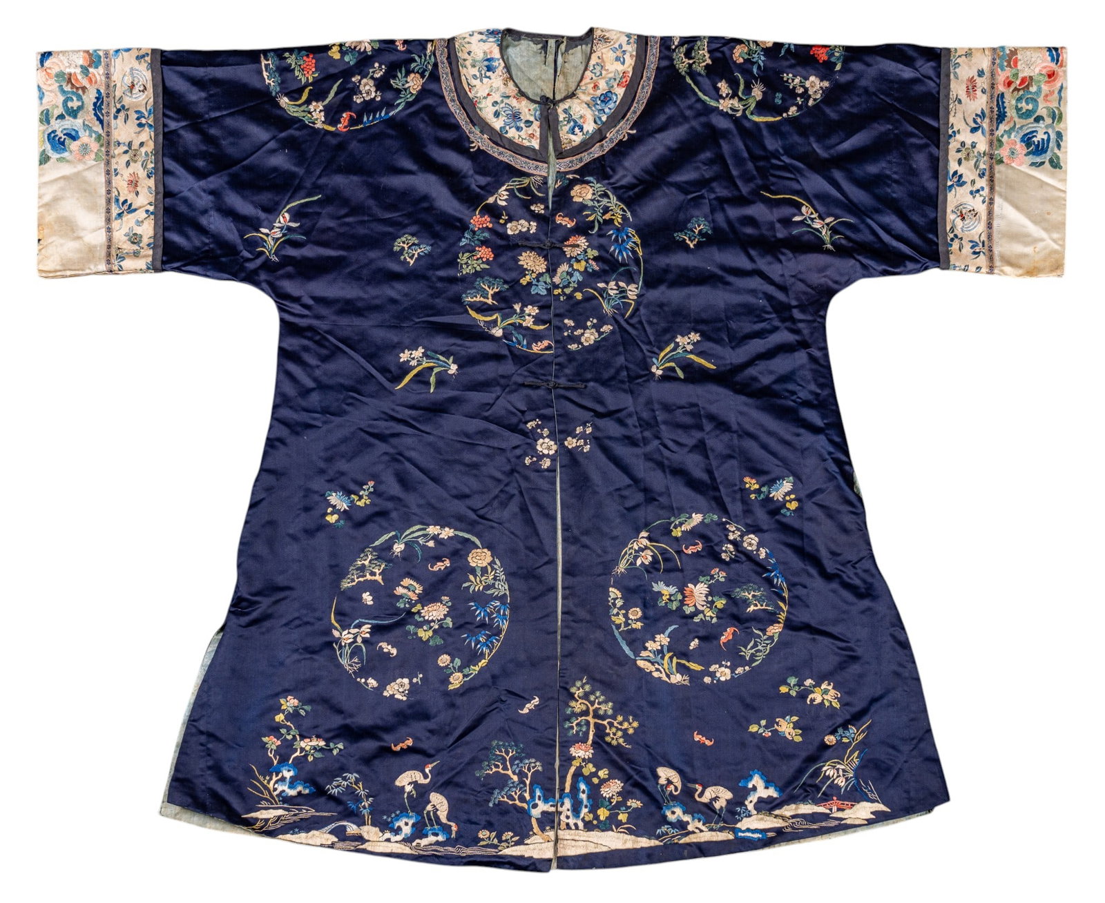 Antique Chinese Hand Embroidered Silk Robe (1 of 14)