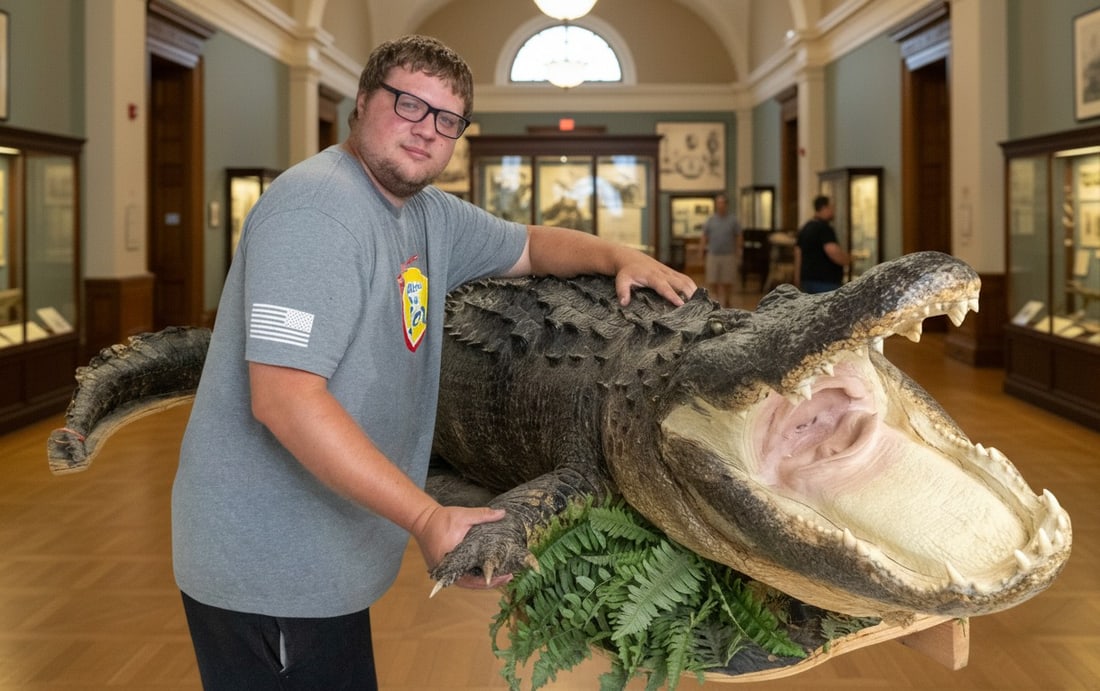 American Alligator Trophy Taxidermy Mount ~12' (1 of 18)