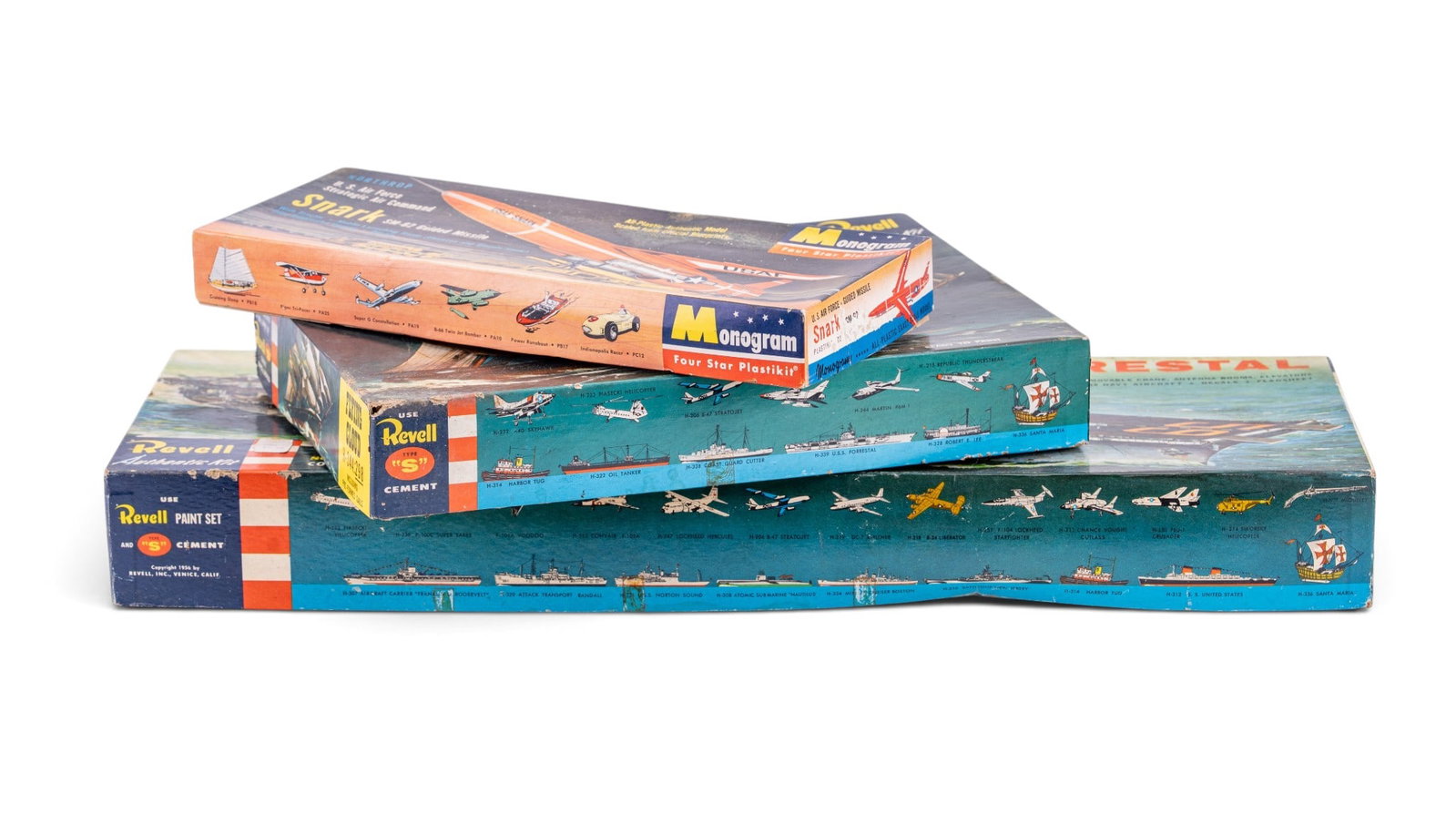 3 Vintage Model Kits by Revell and Monogram (1 of 10)