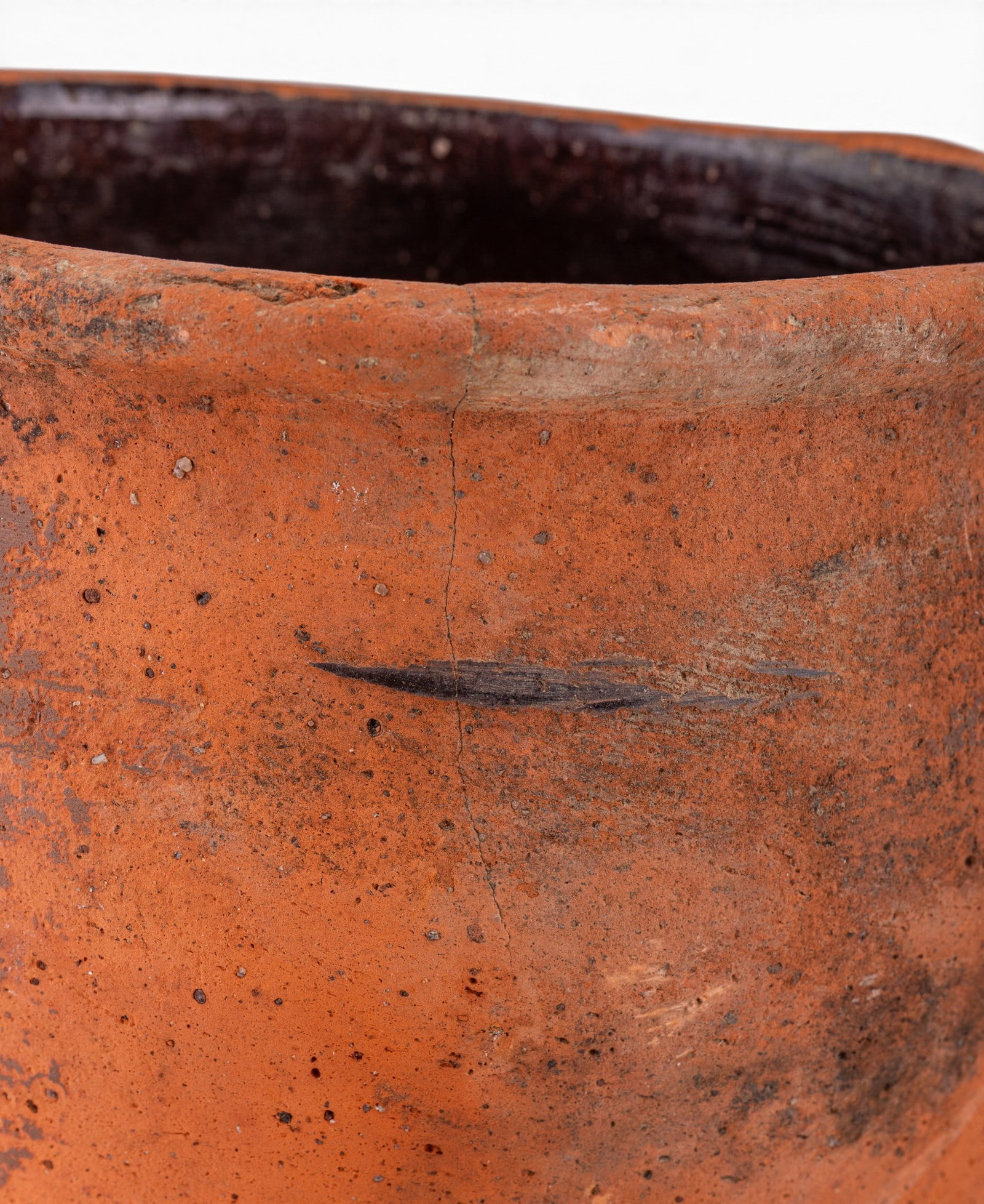 2 Red Clay Handled Pots - 10