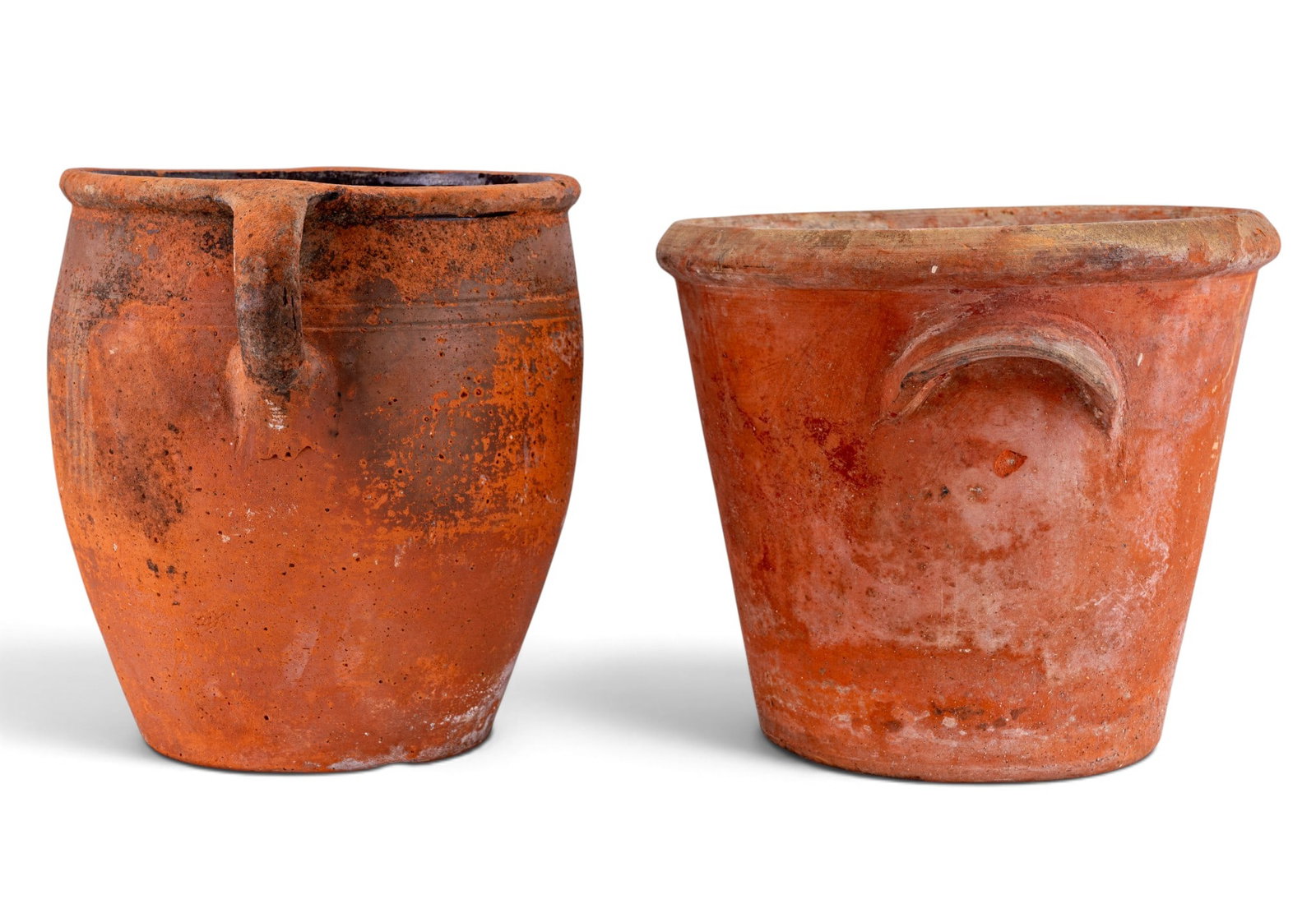 2 Red Clay Handled Pots - 4