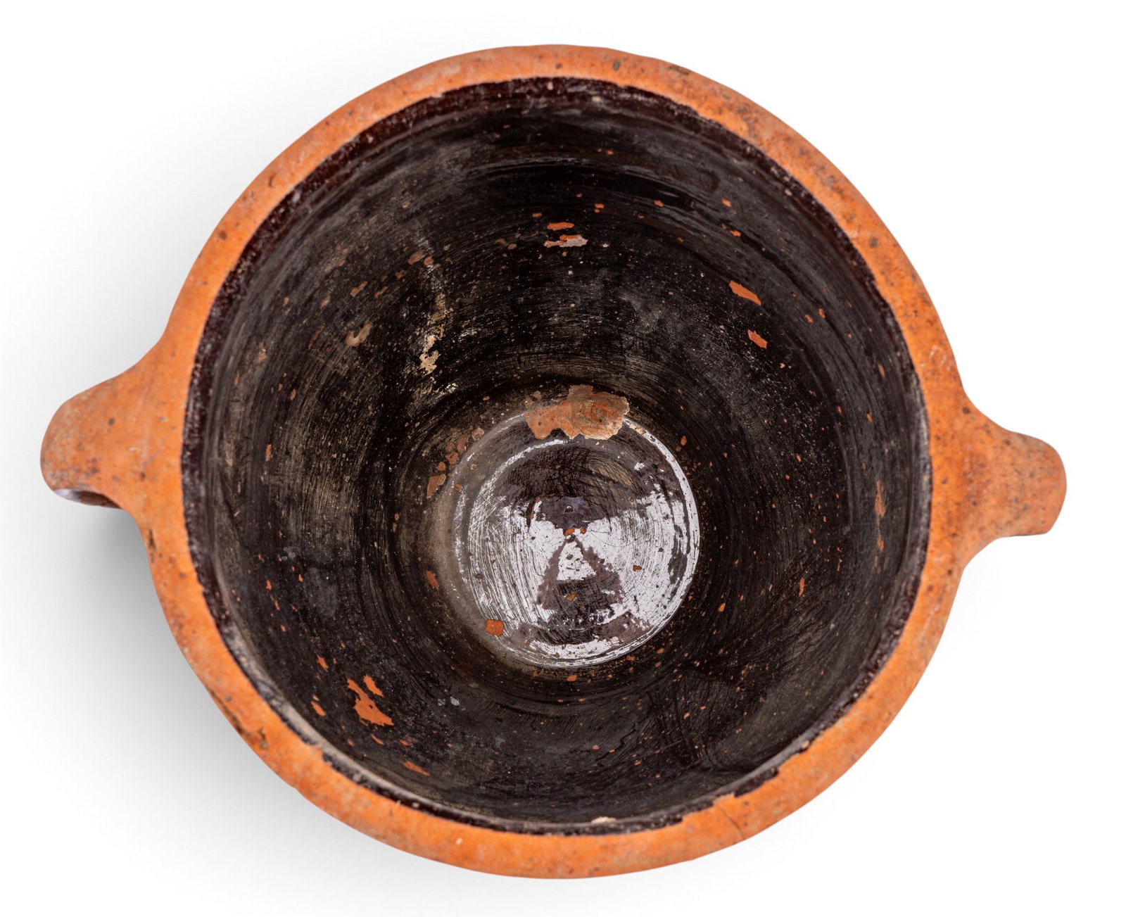 2 Red Clay Handled Pots - 8