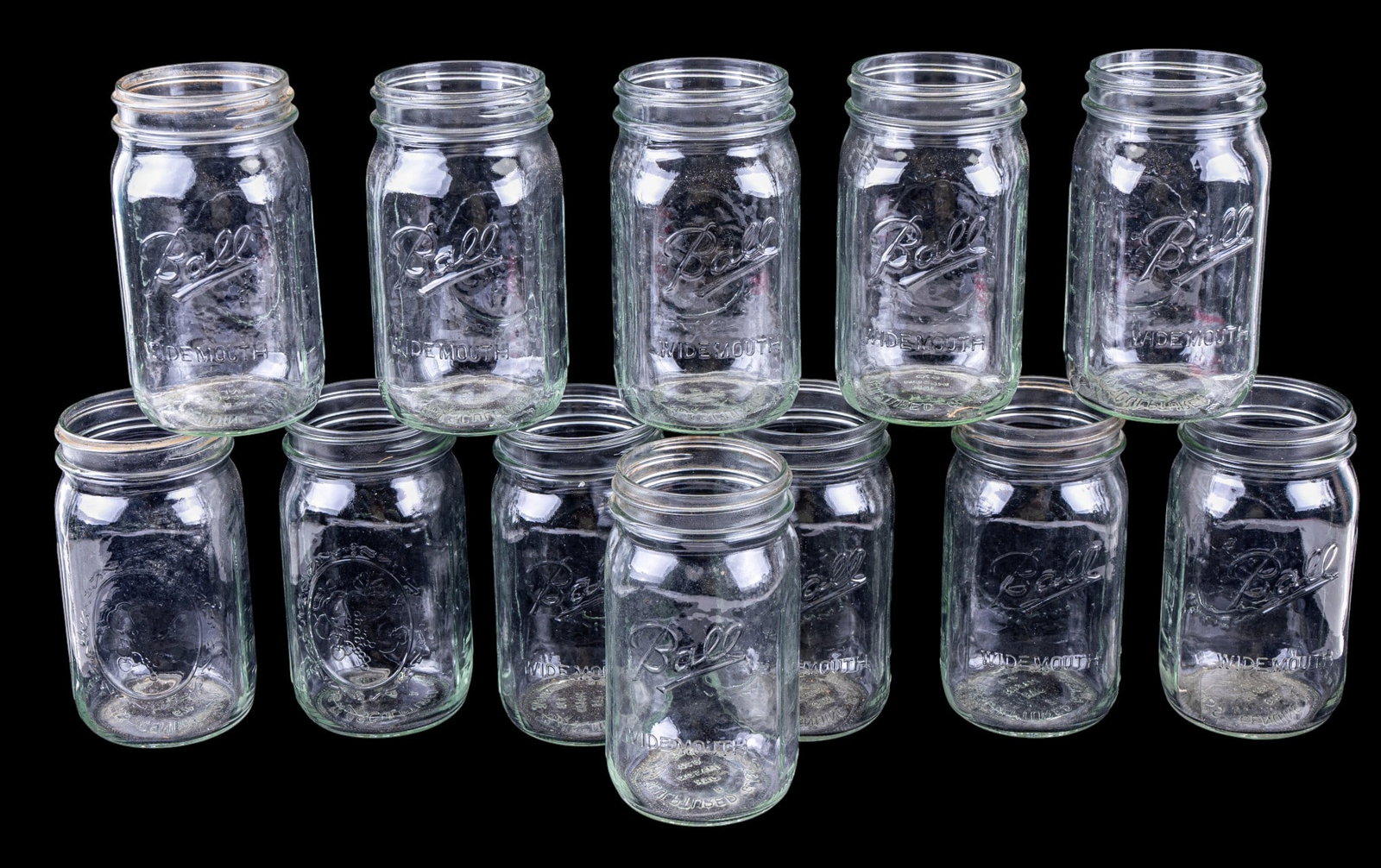 12 Glass Ball Wide Mouth Mason Jars (1 of 14)