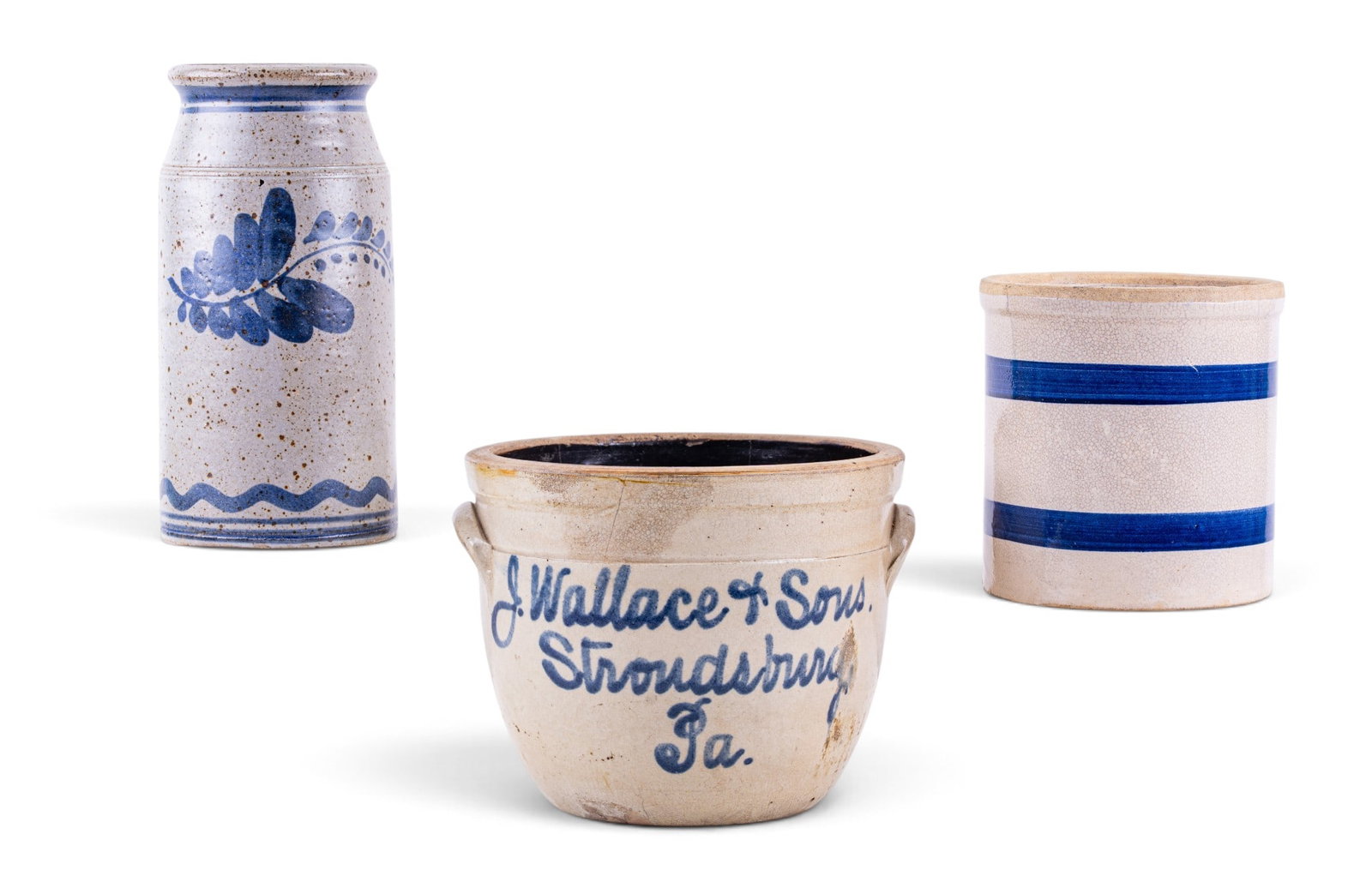J. Wallace & Son Stoneware Crock + 2 Others (1 of 18)