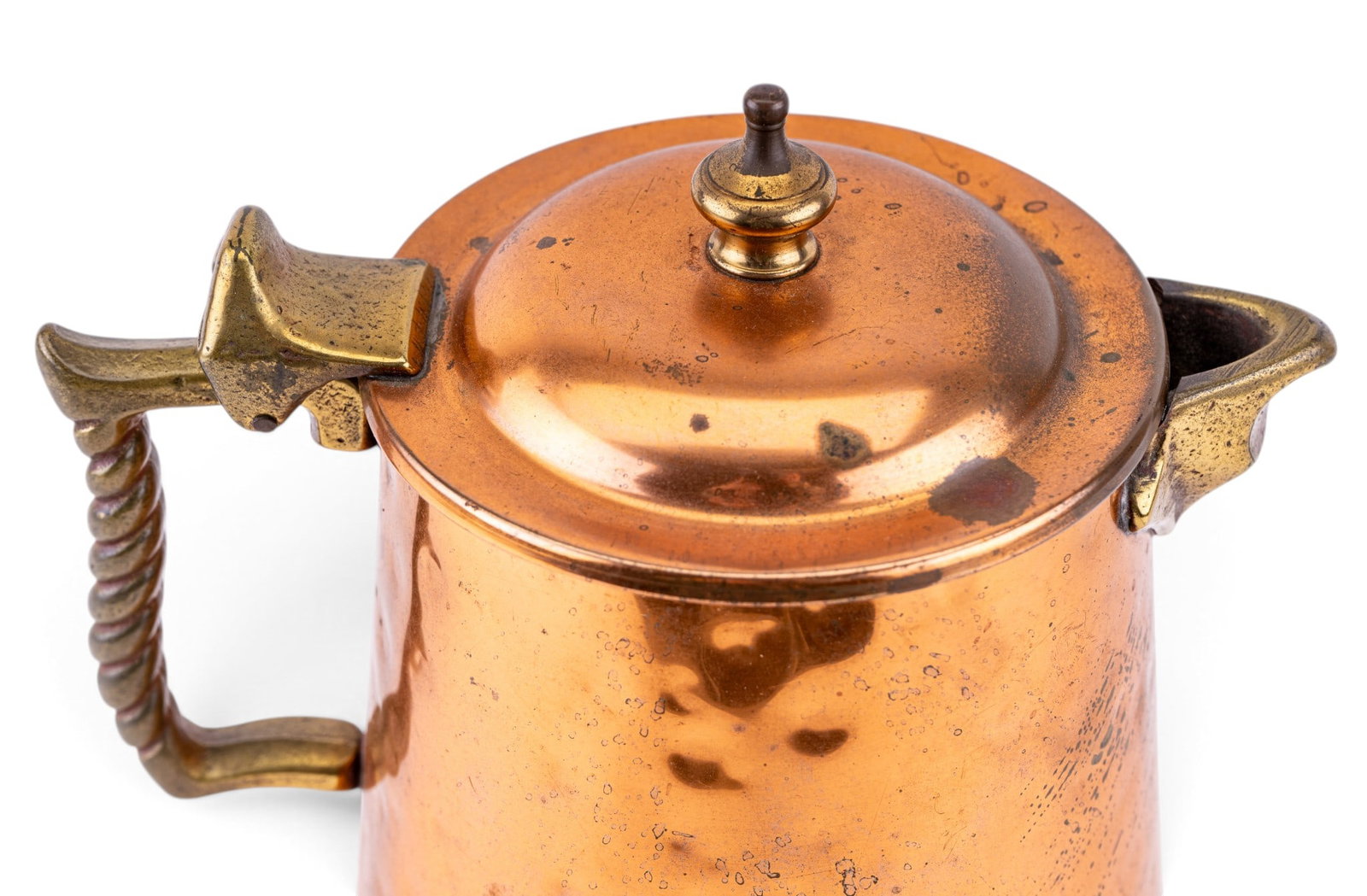 19/20C Copper Coffee Pot + Document Box - 4