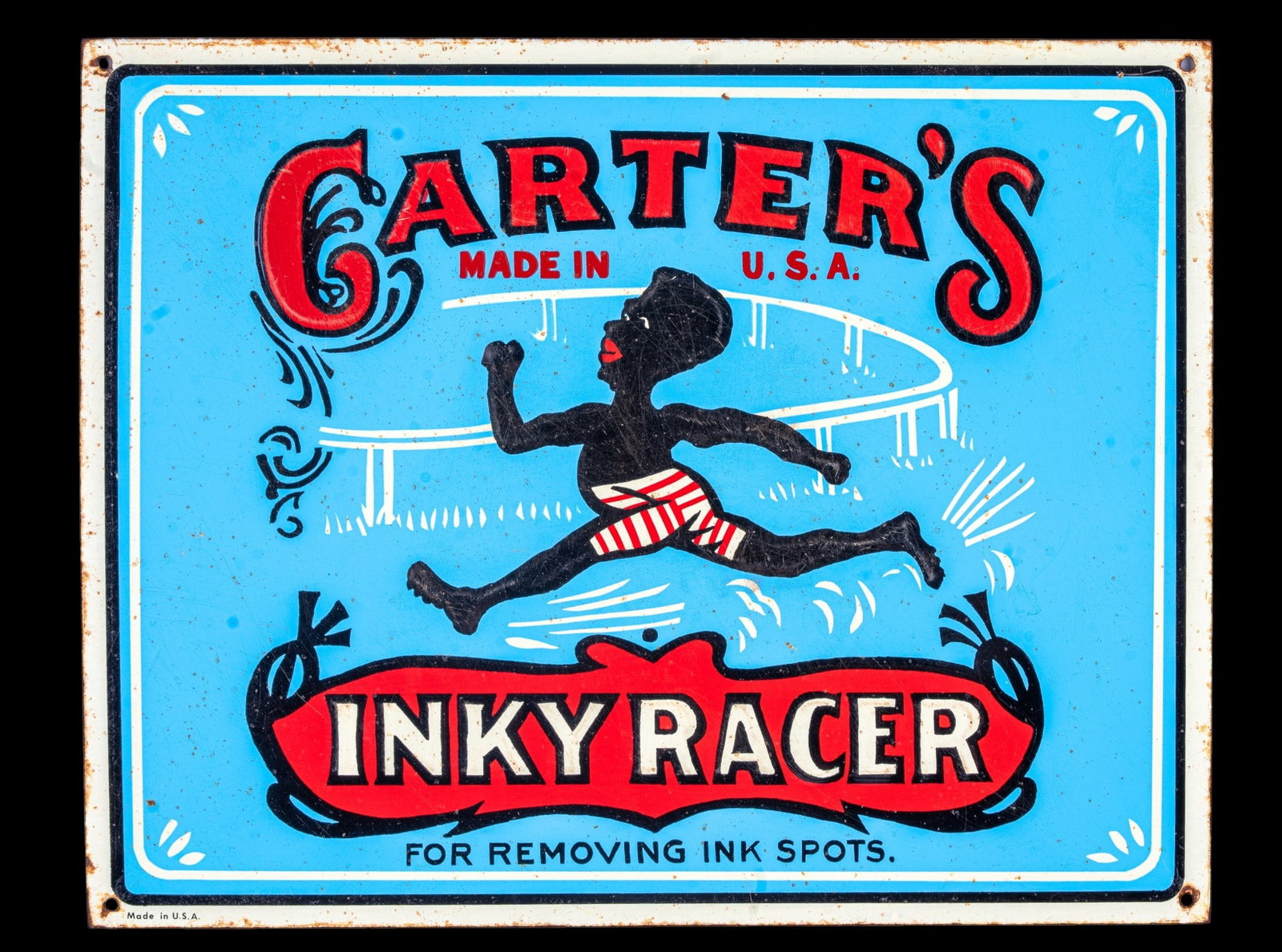 Carter's Inky Racer Spot Remover Metal Sign (1 of 9)