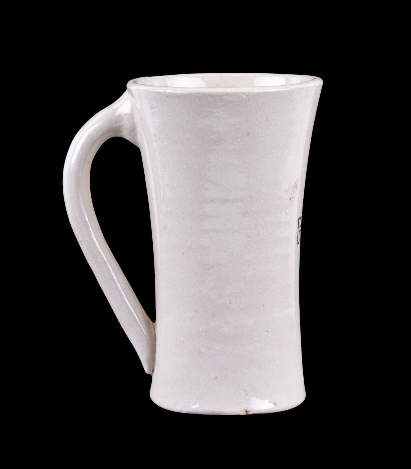 Hires Root Beer Glazed Stoneware Mug: Hires Root Beer glazed stoneware mug. Mid-20th century advertising. Measures approx. 7" H x 4" diameter or 5.5" diameter for handle.