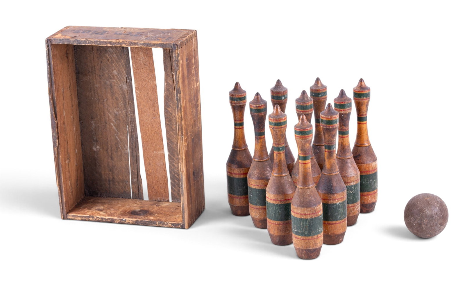 Vintage Wood Table Skittles or Bowling Set (1 of 10)
