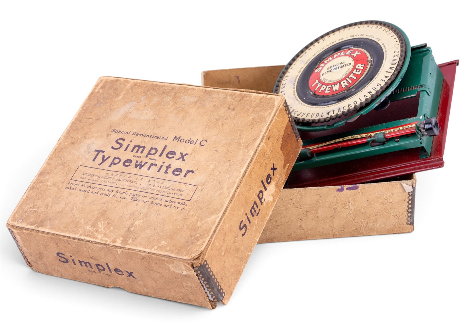 Simplex Typewriter Model C w/ OG Box - 14