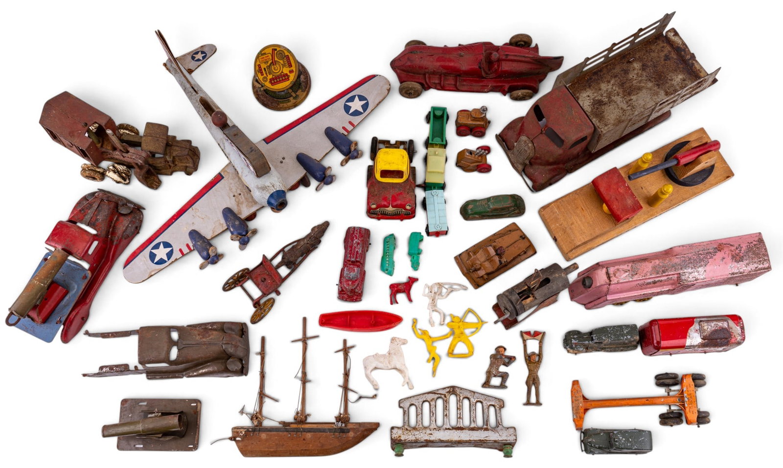 Vintage Tin, Metal, Plastic, and Wooden Toys (1 of 13)