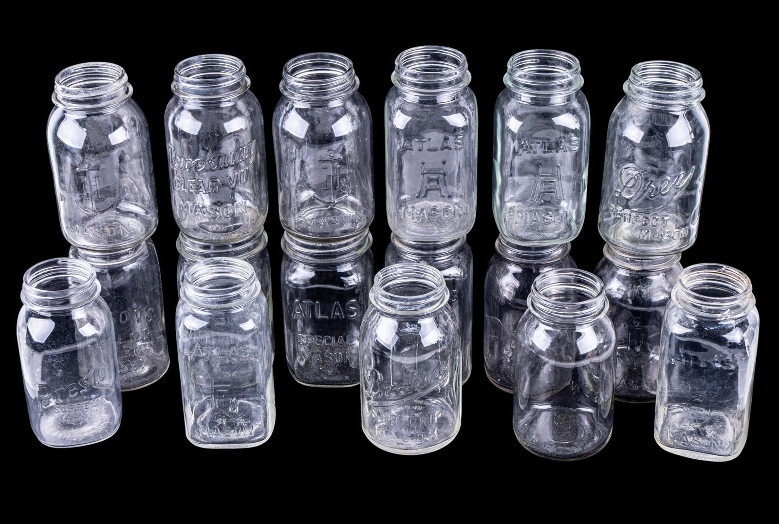 Vintage Glass Canning Mason Jars (1 of 6)