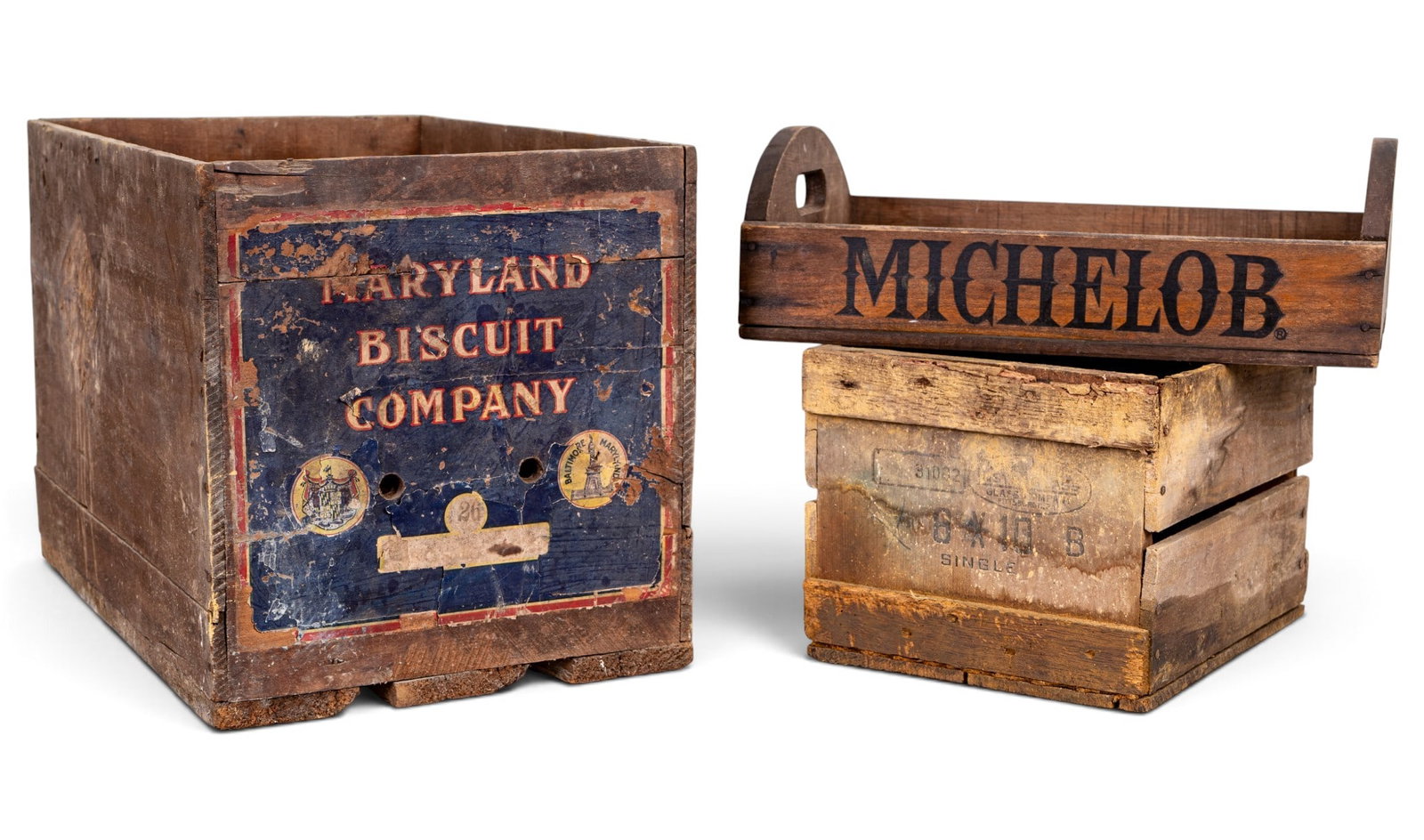 3 Advertising Crates w/ Bicuits, Michelob (1 of 16)