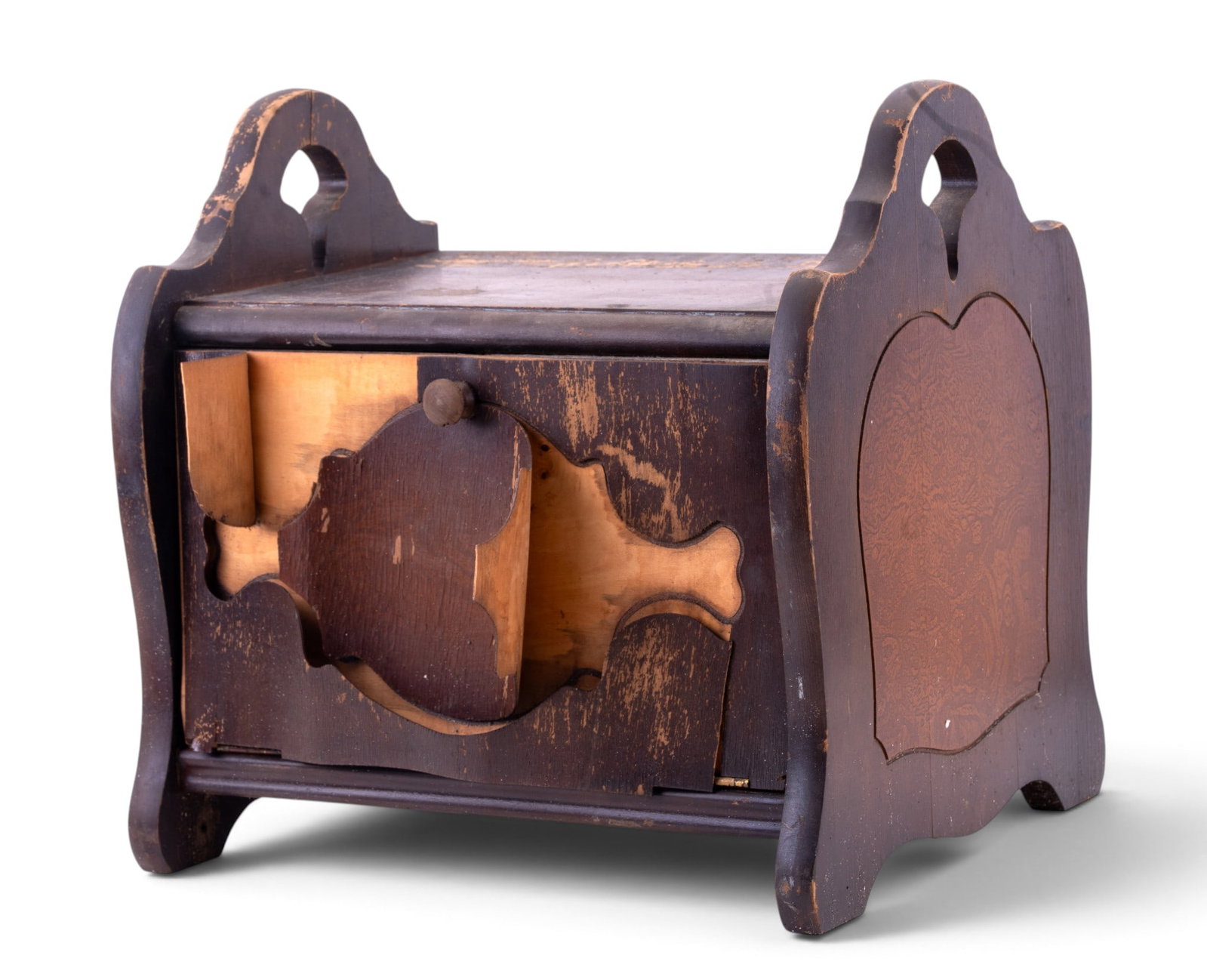 Wooden Bread Box With Hinged Door (1 of 11)