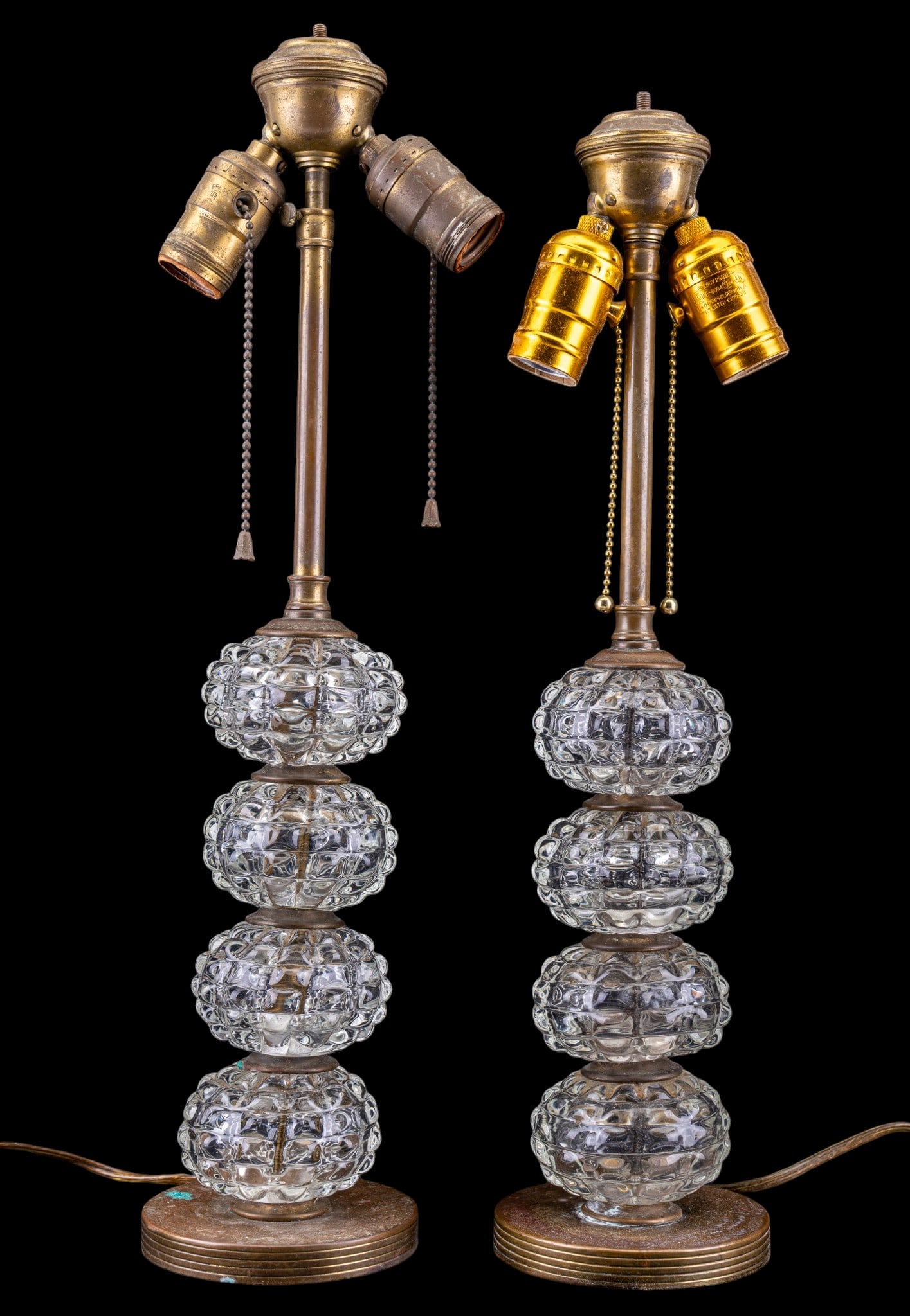 Vintage Glass Sphere Table Lamps (1 of 6)