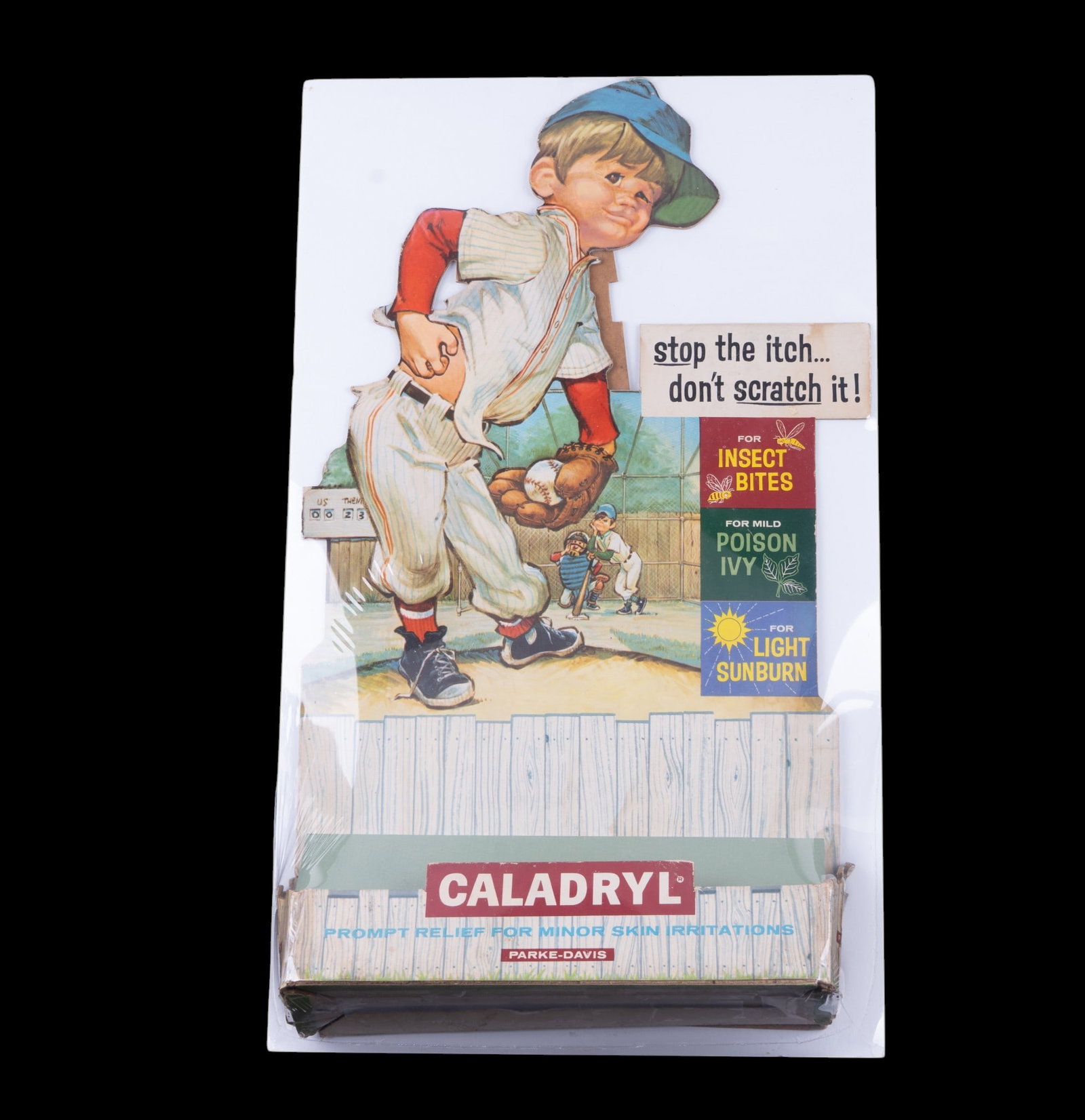 Caladryl Parke-Davis Cardboard Advertising Display (1 of 10)