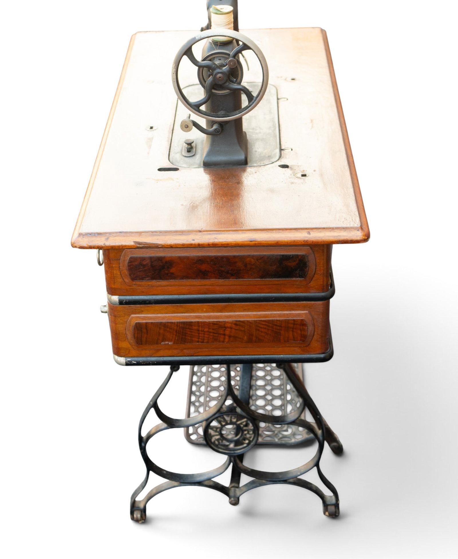 19th C Standard Sewing Machine and Table - 11