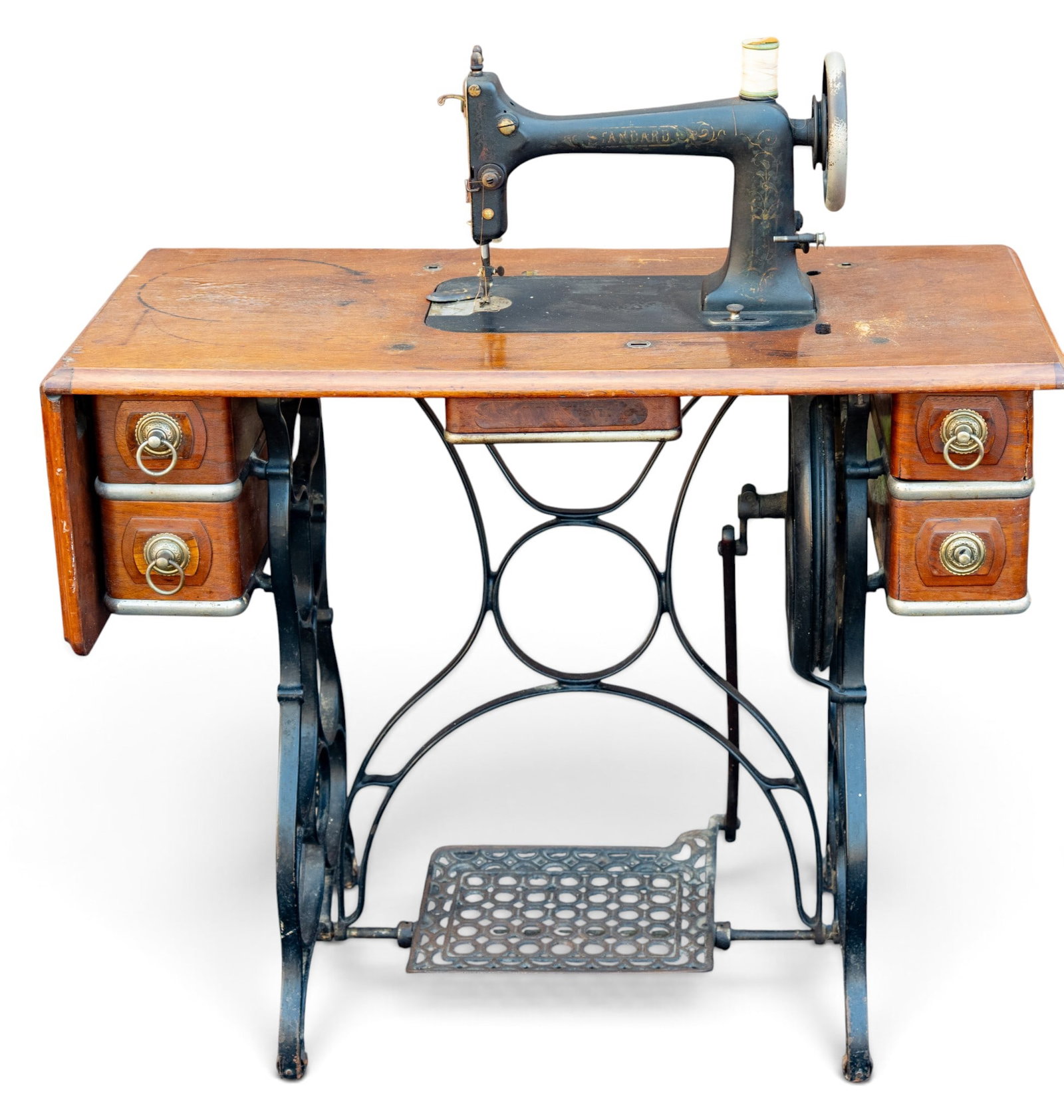 19th C Standard Sewing Machine and Table - 3