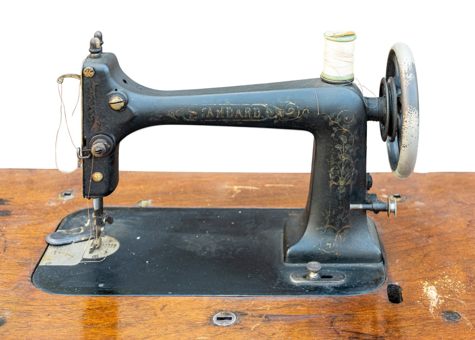 19th C Standard Sewing Machine and Table - 5