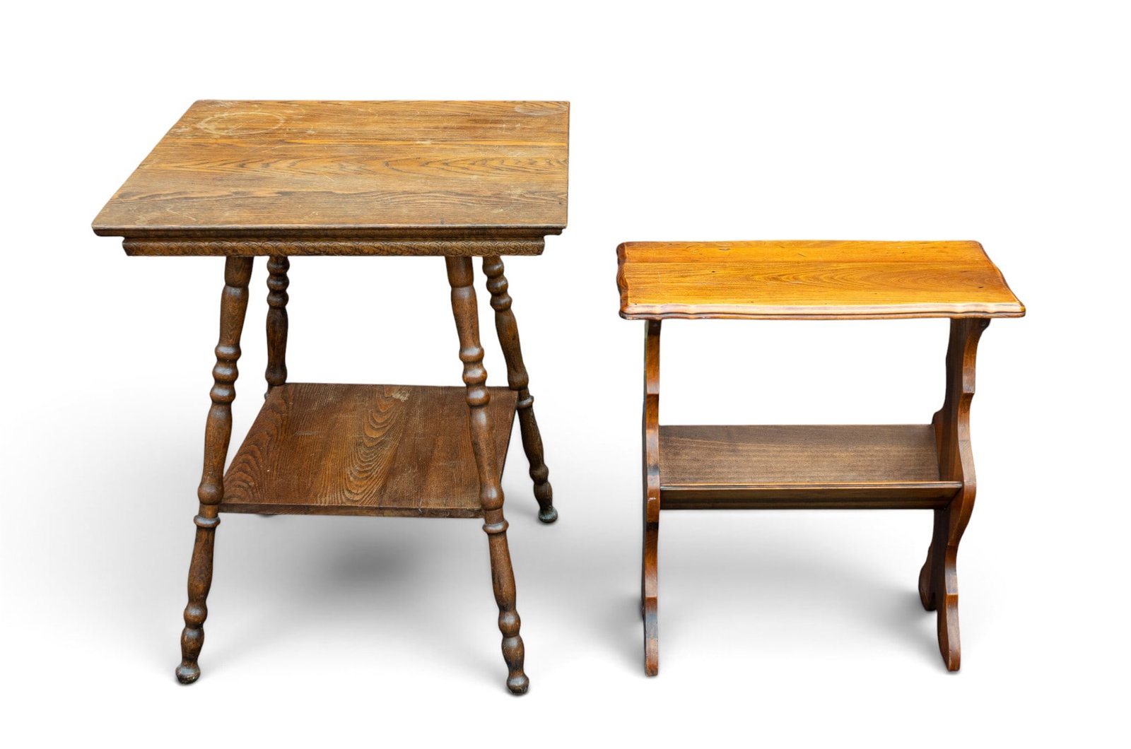 Antique Oak Table and Book Trough (1 of 8)