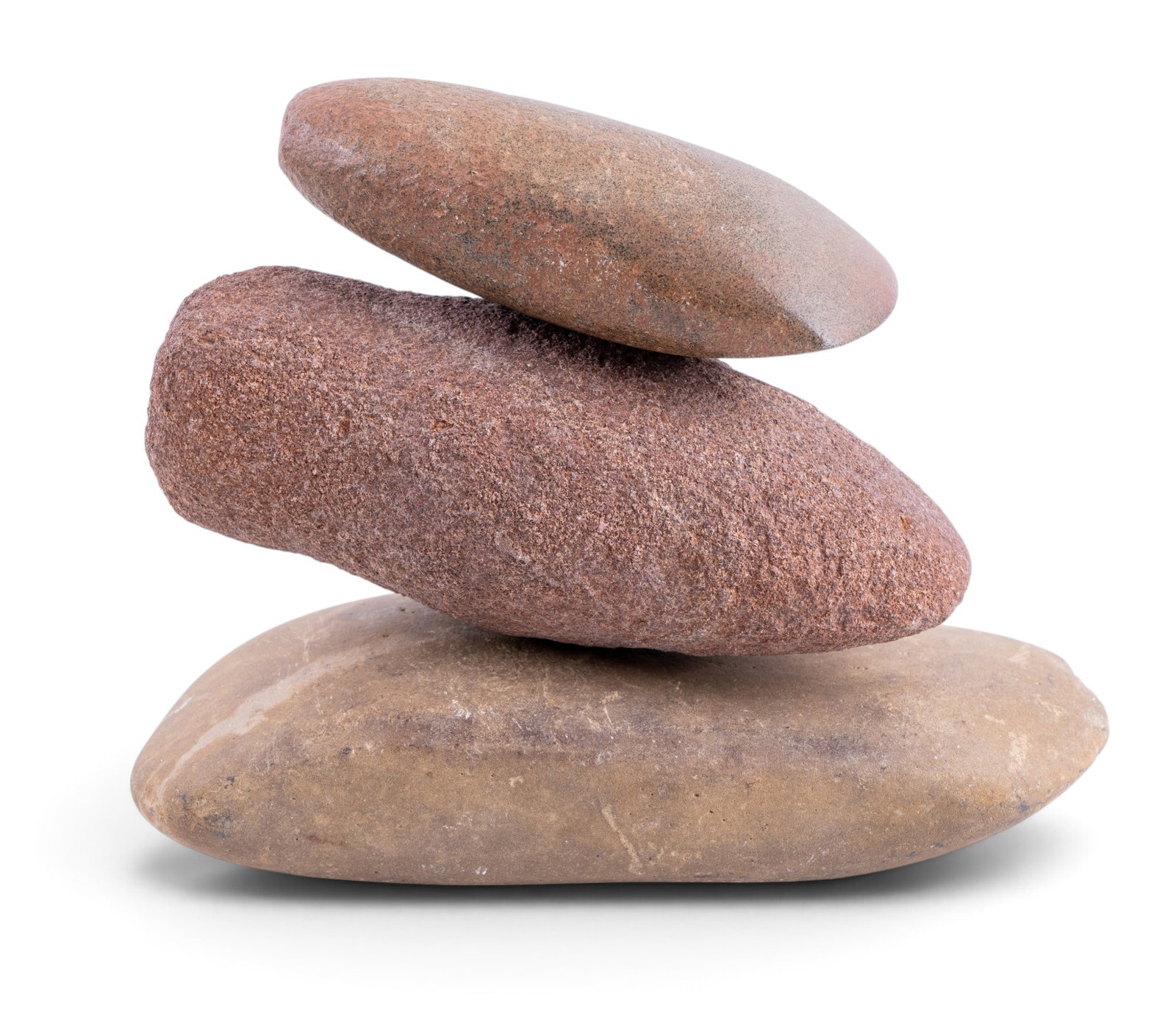 Primitive Rock Tools (3): A collection of three primitive rock tools, consignor provenance states two are from north America and one is from South America. Largest measures approx. 7.5" L.