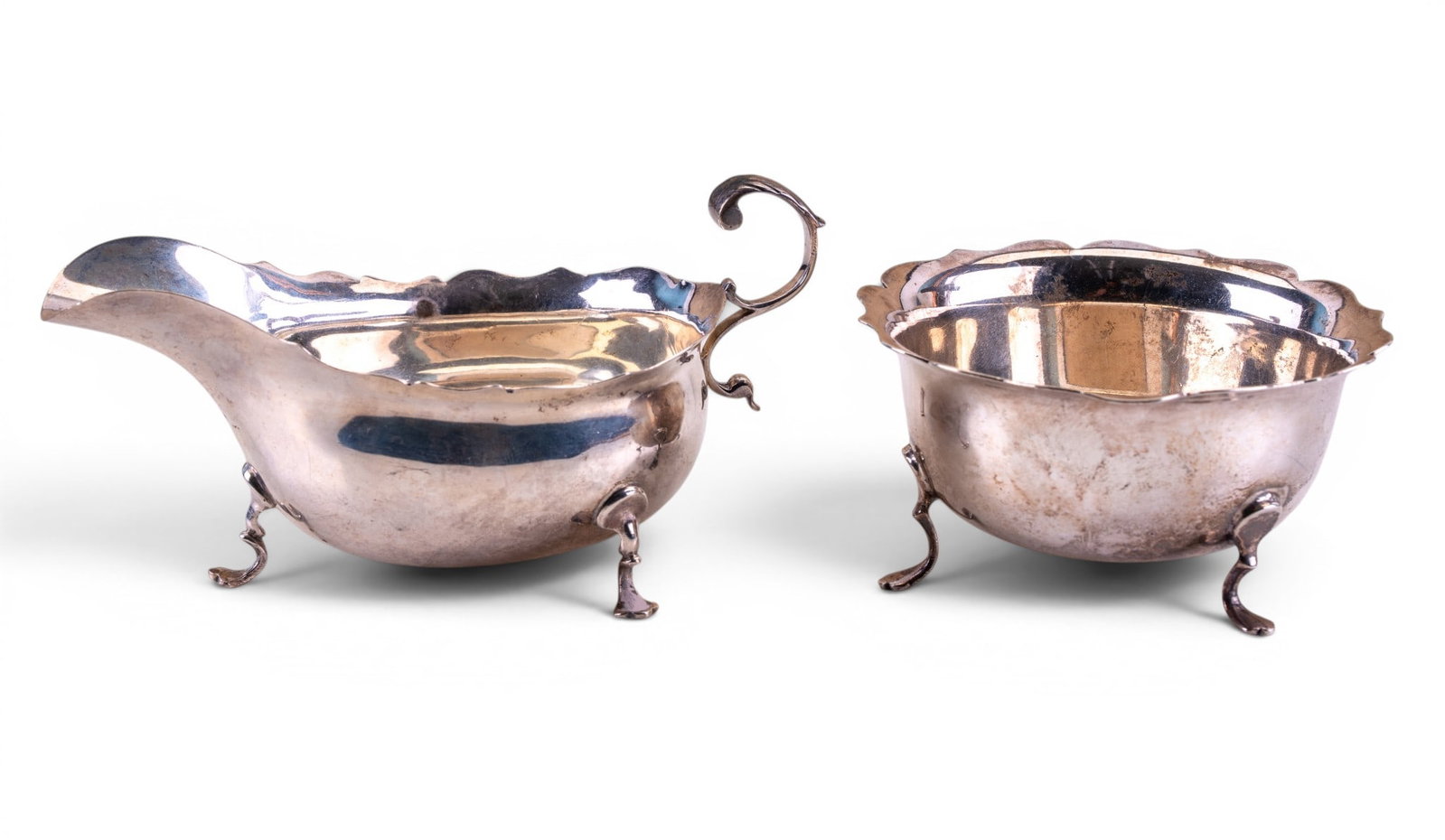 English Sterling Silver Creamer & Sugar (1 of 7)