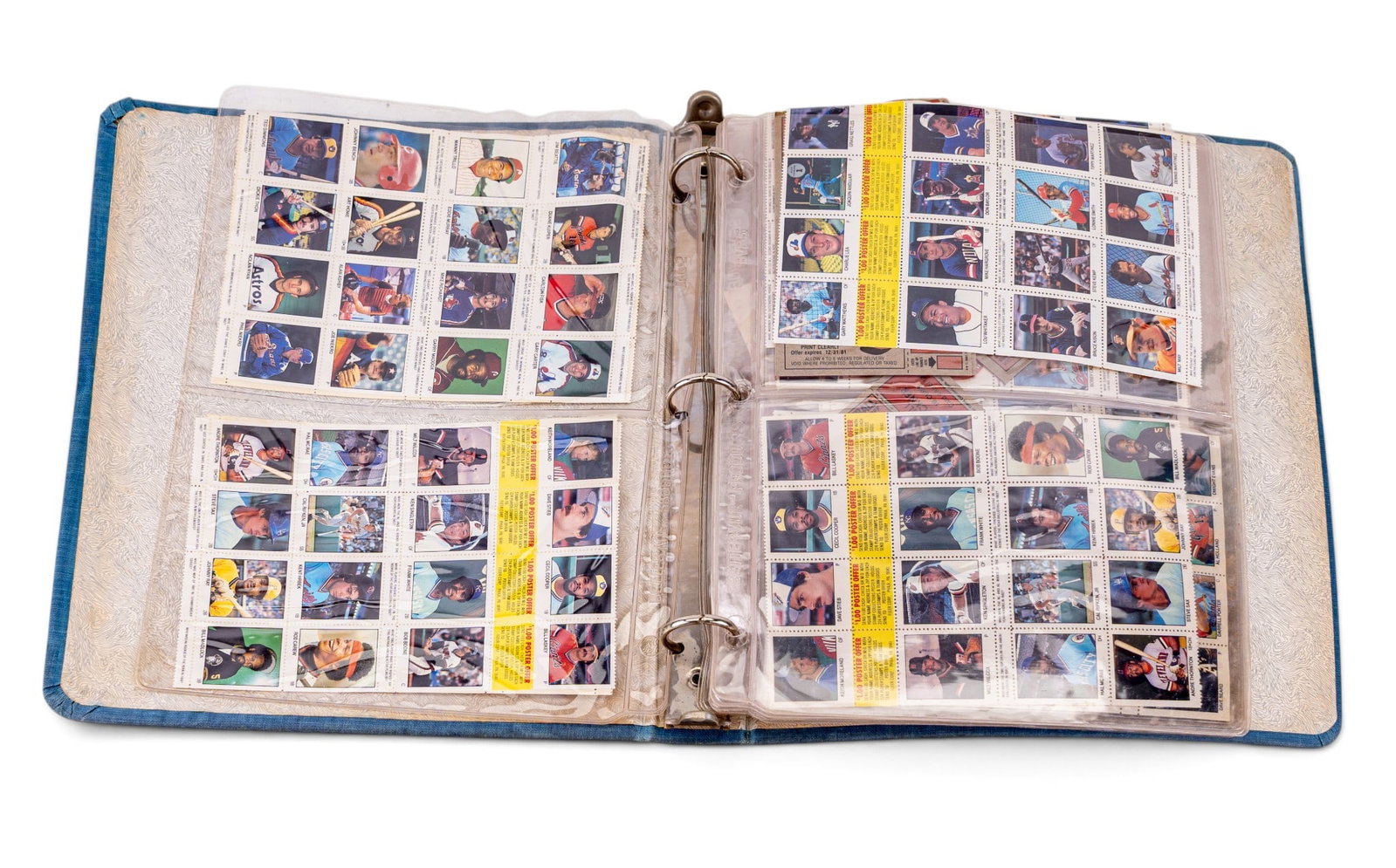 Vintage Fleer MLB Player Stamp Sheets (1 of 8)