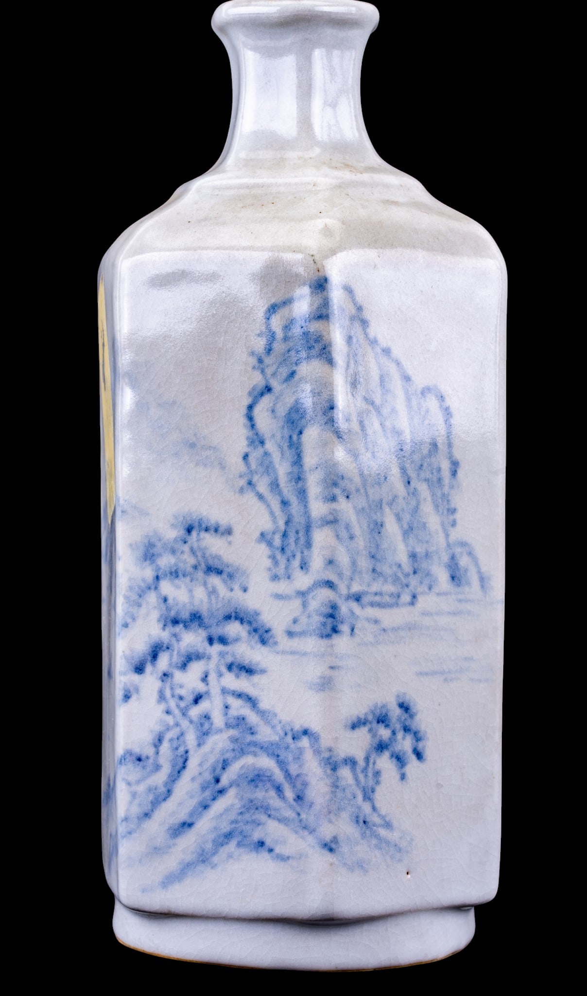 Chinese Blue and White 6-Sided Bottle Vase (1 of 10)