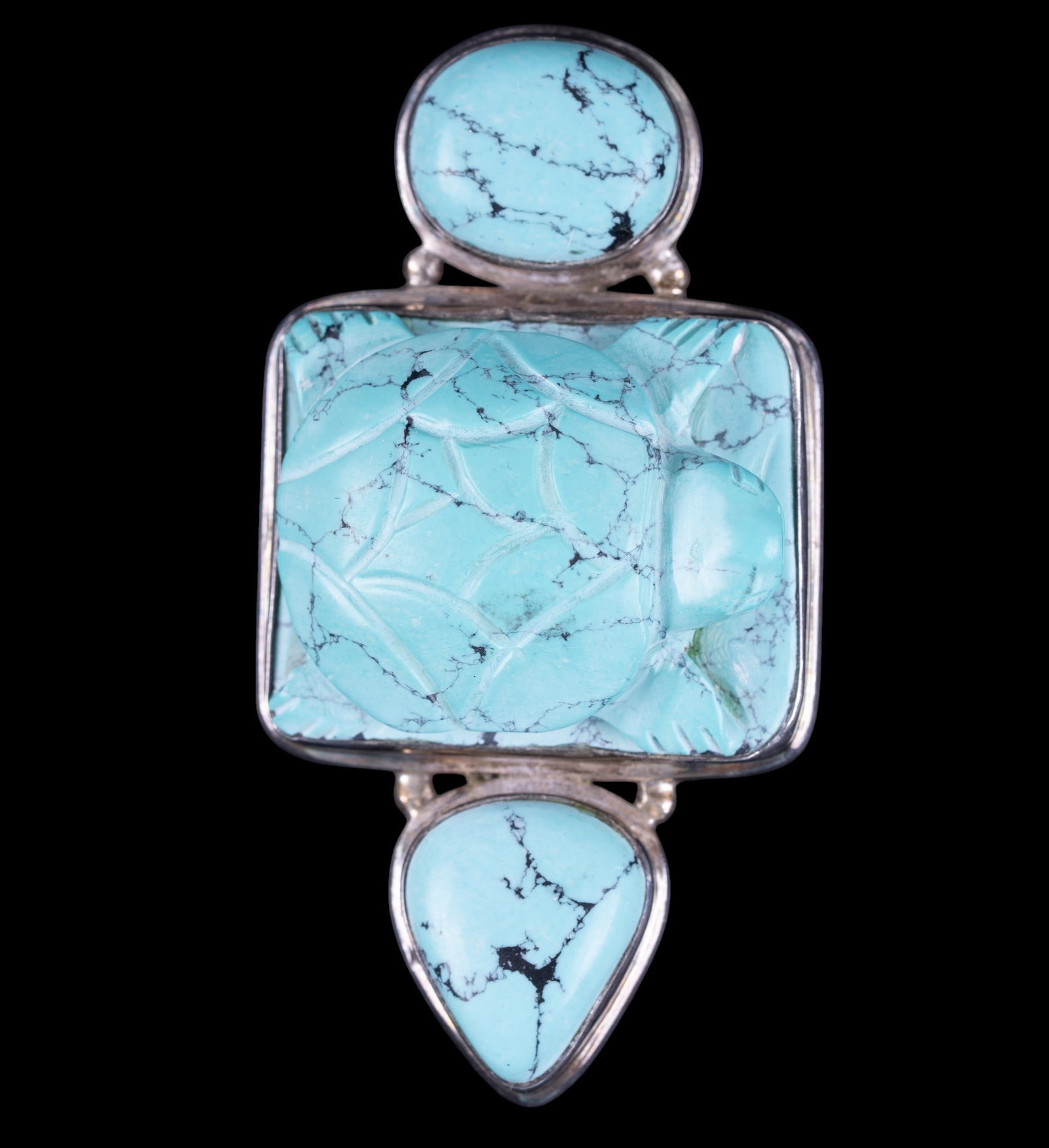 Sterling Silver and Howlite Pendant (1 of 4)