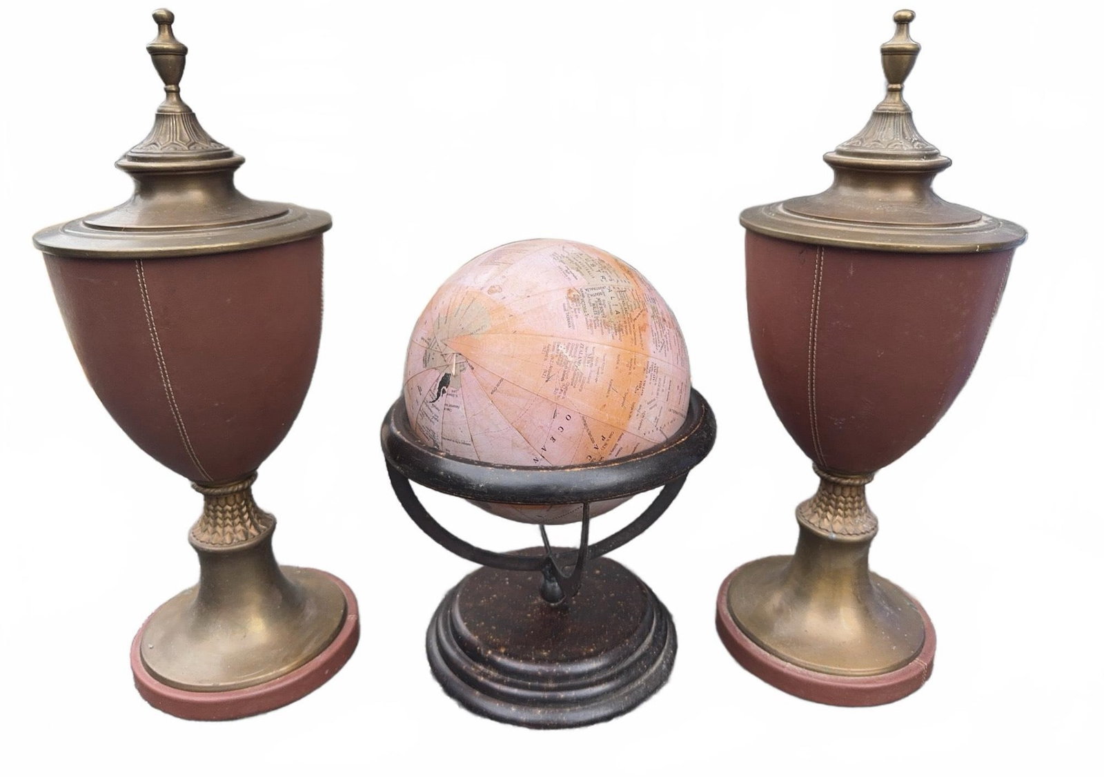 Antique Style Urns & Globe (1 of 4)