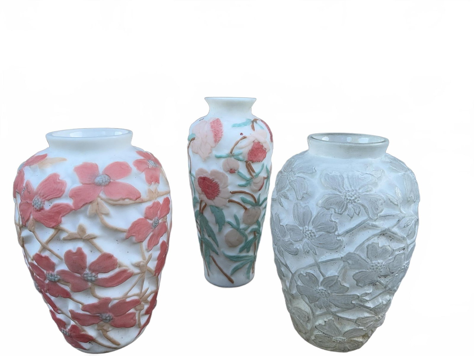 3 Phoenix Glass Vases, Tallest 12.5 Inches (1 of 5)