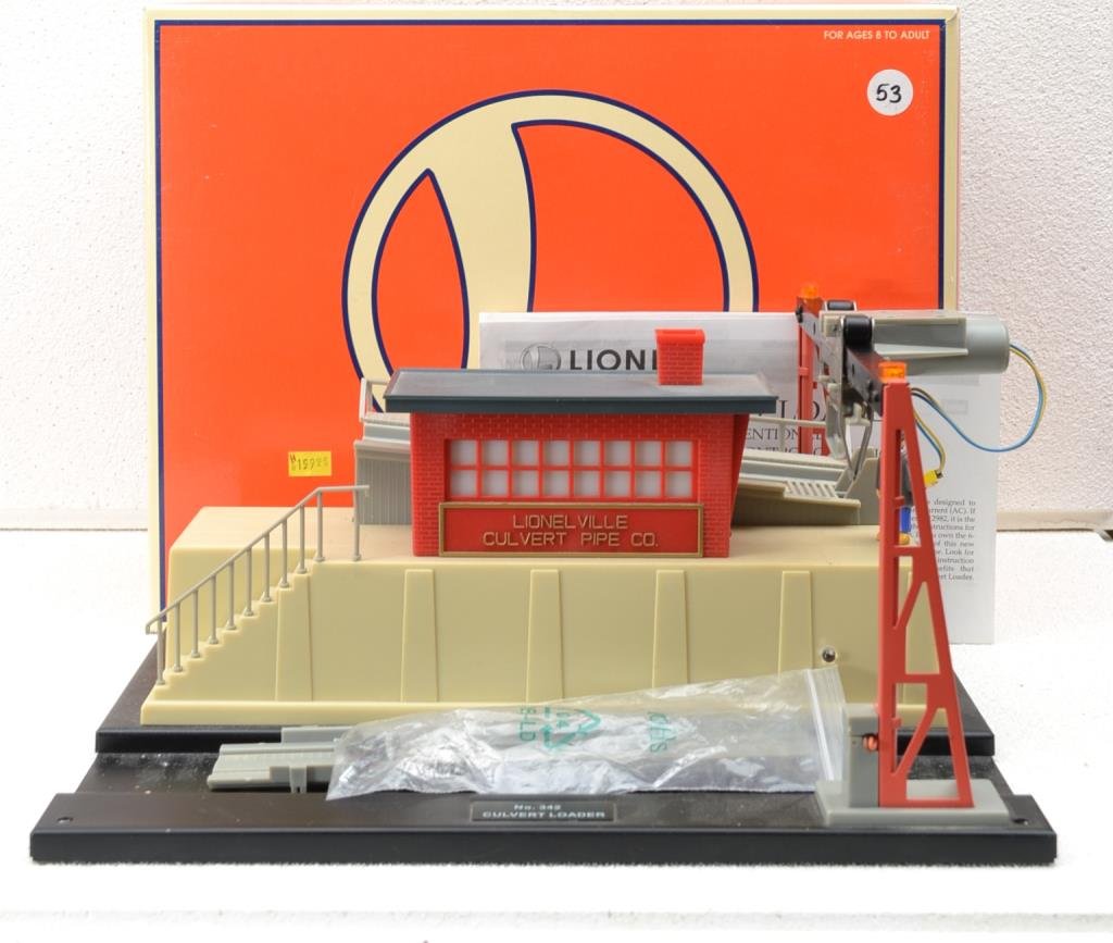 O Scale Lionel 342 Culvert Loader 6–12982: Lionel 342 Culvert Loader 6–12982 original box(es)