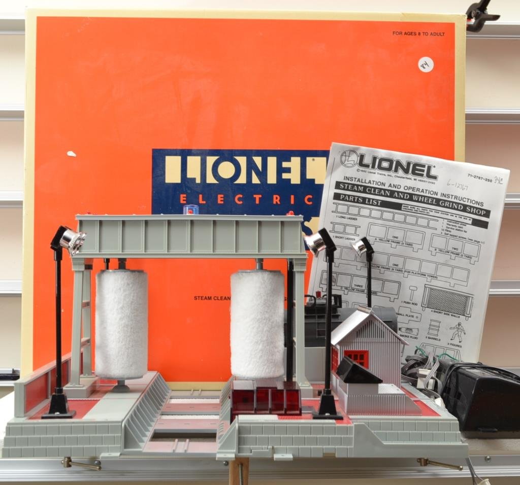 O Scale Lionel steam clean and we'll grind shop 6–: Lionel steam clean and we'll grind shop 6–12767 original box(es)