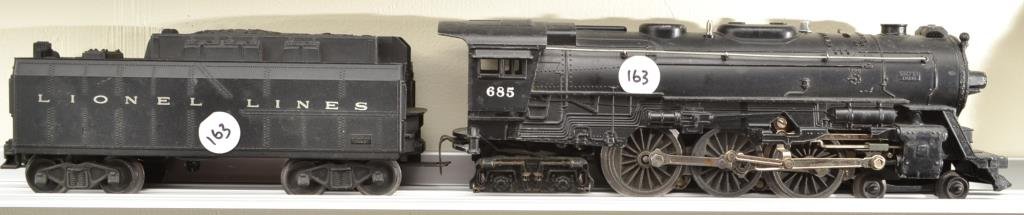 O Scale Lionel Hudson Type 4-6-4-Locomotive No 685: Lionel Hudson Type 4-6-4-Locomotive No 685 no box