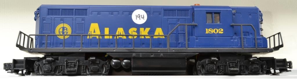 O Scale Lionel 6-11865 Alaska GP7 #1802 Diesel Loc: Lionel 6-11865 Alaska GP7 #1802 Diesel Locomotive, no box