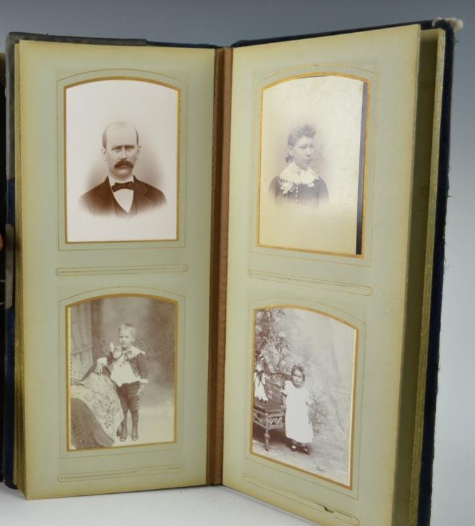 19th and 20th C Complete Photo Album: Complete family photo album from the 19th and 20th C, includes 48 photographs; photographs by Shadle and Busser of 20 S George St York PA, Kauffman of 12 W Market Street, Buttoff of 8 1/2 W Market Str