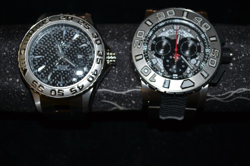 2 Invicta wrist watches.: Reserve mod 6310 & Pro Diver mod 12554.