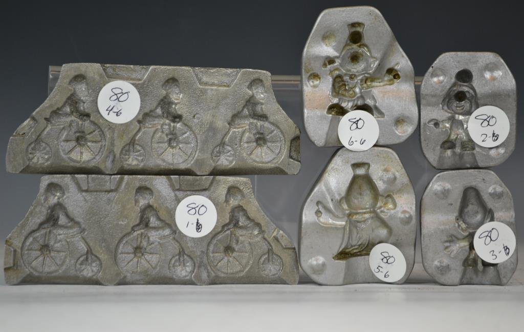 Three Clear Toy Candy Molds Two Smurfs and Boy o Nov 08, 2014