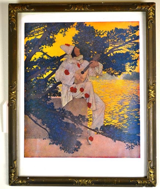 Maxfield Parrish Print "Pierre's Serenade": Maxfield Parrish print "Pierre's Serenade"