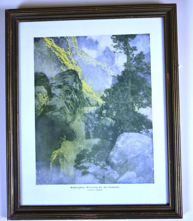 Maxfield Parrish Print "Bellerophon": Maxfield Parrish print "Bellerophon"